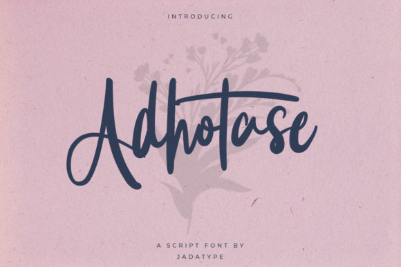 Adhotase: The Whimsical Script Font for Scroll-Stopping Social Media Graphics