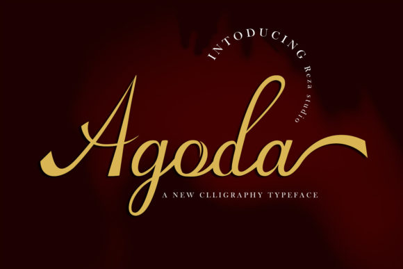 Agoda Typeface: A Delicate Script for Modern Brand Identity