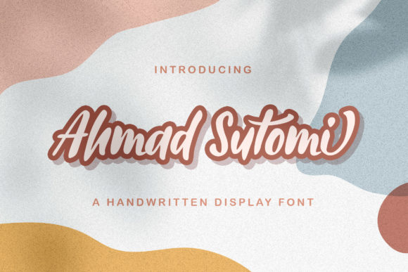Ahmad Sutomi: The Playful Script Font for Creative Campaigns