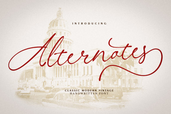 Alternotes: A Playful Script Font for Fresh Brand Identities