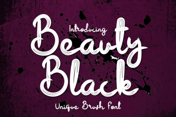 Beauty Black: The Elegant Script Font for Handmade Products