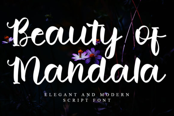 Beauty of Mandala: A Whimsical Script for Editorial Design