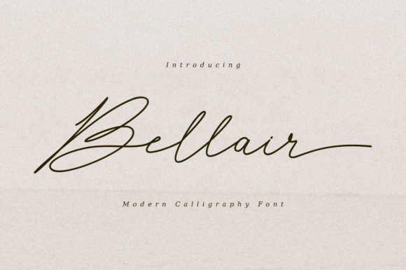 Bellair: A Romantic Script Font for Editorial Design