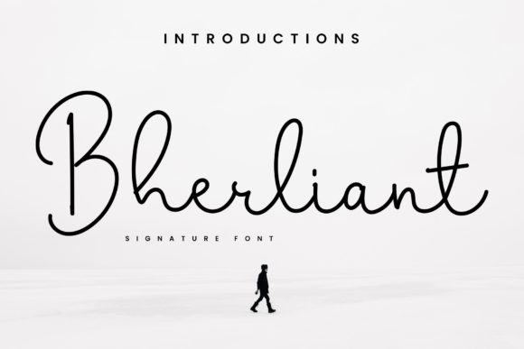 Bherliant: A Delicate Script Font for Modern Brand Identity
