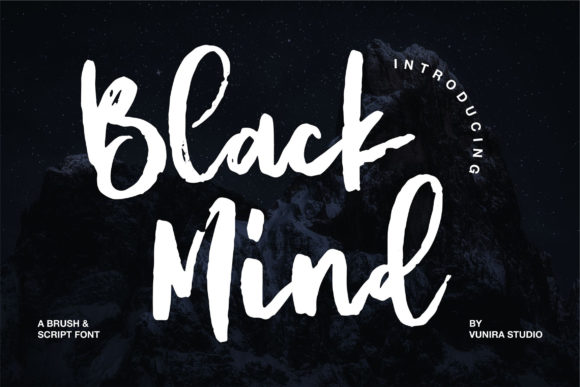 Black Mind: A Whimsical Script Font for Relaxed Brand Identity