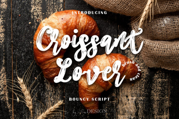Croissant Lover: A Whimsical Script Font for Editorial Design