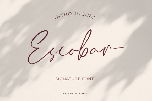 Escobar: A Stylish Script Font for Dynamic Campaign Design
