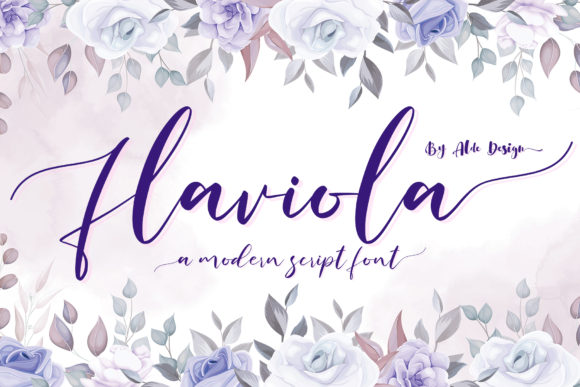 Falviola: The Romantic Script Font for Handmade Labels and Cards