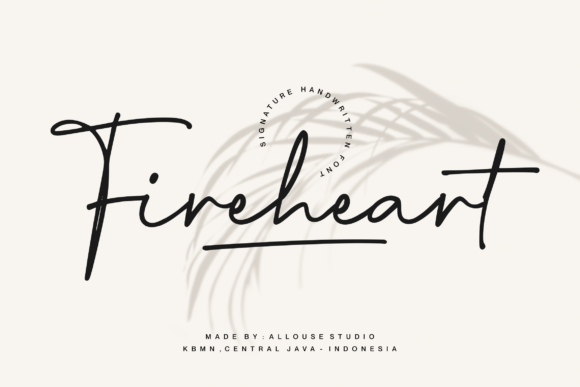 Fireheart: A Playful Script Typeface for Modern Web Design