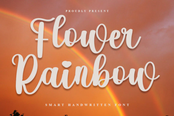 Flower Rainbow: A Playful Script Typeface for Editorial Design
