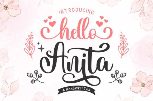 Hello Anita: A Playful Script Typeface for Modern Editorial Design