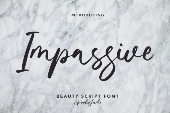 Impassive Script Font for Elegant Web Design
