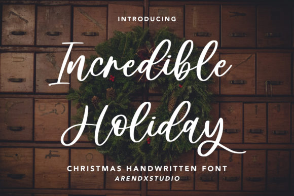 Incredible Holiday: A Delicate Script Typeface for Elegant Branding