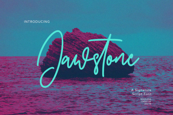 Jawstone: The Romantic Script Typeface for Handmade Brands
