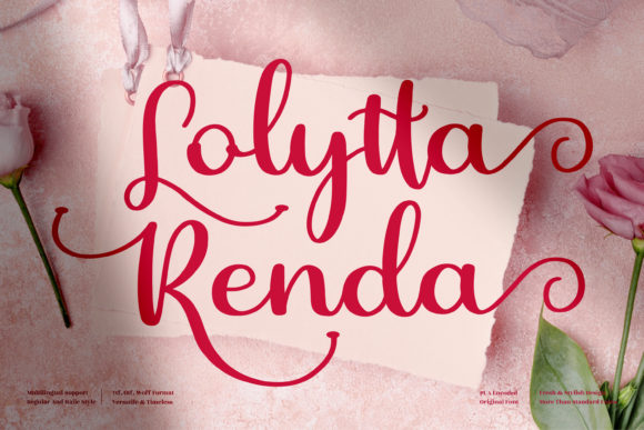 Lolytta Renda: A Sophisticated Script Font for Elegant Brand Identity