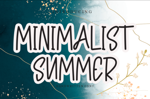 Minimalist Summer: The Script Font for Scroll-Stopping Brand Content