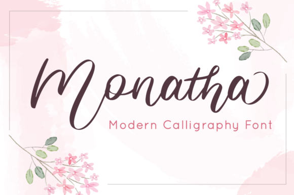 Monatha: A Delicate Script Typeface for Modern Editorial Design