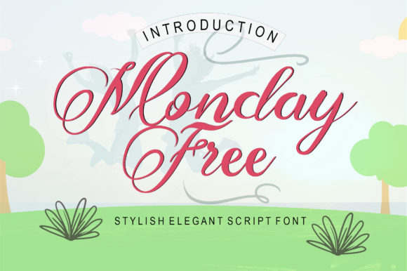 Monday Free: The Elegant Script Font for Handmade Products