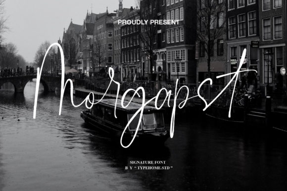 Morgapst: The Relaxed Script Typeface for Editorial Design