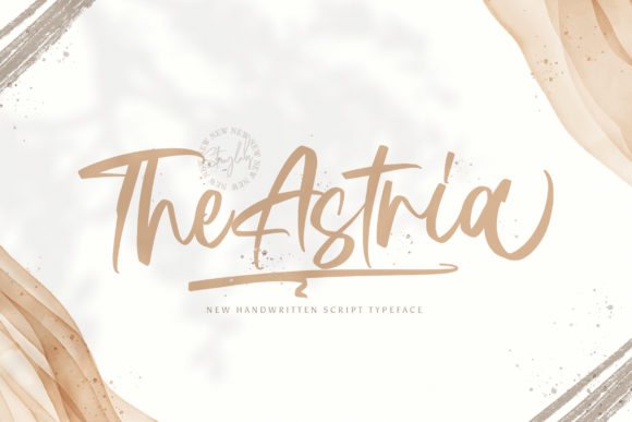The Astria: A Creative Script Font for Campaigns That Need to Pop